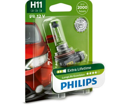 Автолампа Philips галогенова 55W (12362 LLECO B1), изображение 2 Автолампа Philips галогенова 55W (12362 LLECO B1), изображение 2
