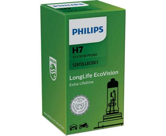 Автолампа Philips галогенова 55W (12972 LLECO C1), зображення 2 Автолампа Philips галогенова 55W (12972 LLECO C1), зображення 2