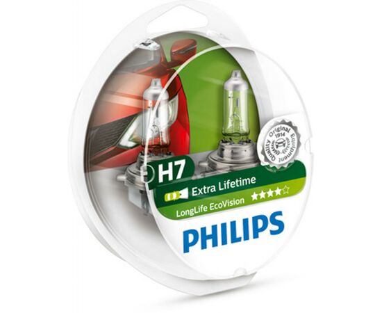 Автолампа Philips галогенова 55W (12972 LLECO S2), зображення 2 Автолампа Philips галогенова 55W (12972 LLECO S2), зображення 2