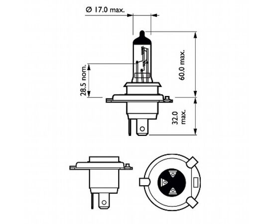 Автолампа Philips галогенова 60/55W (12342 LLECO C1), зображення 3 Автолампа Philips галогенова 60/55W (12342 LLECO C1), зображення 3
