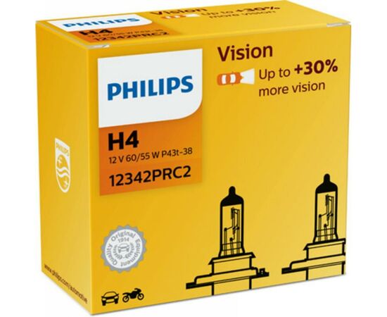 Автолампа Philips галогенова 60/55W (12342 PR C2), изображение 2 Автолампа Philips галогенова 60/55W (12342 PR C2), изображение 2