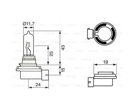 Автолампа Bosch галогенова 65W (1 987 302 082), изображение 5 Автолампа Bosch галогенова 65W (1 987 302 082), изображение 5