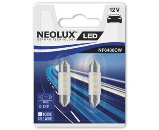 Автолампа Neolux светодиодная (NF6436CW-02B), изображение 2 Автолампа Neolux светодиодная (NF6436CW-02B), изображение 2
