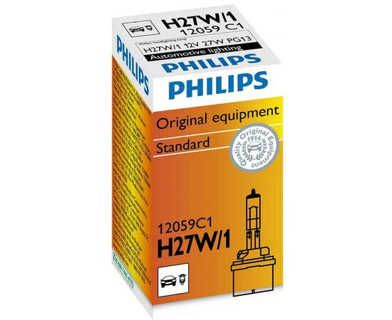 Автолампа Philips 27W (12059C1), изображение 2 Автолампа Philips 27W (12059C1), изображение 2