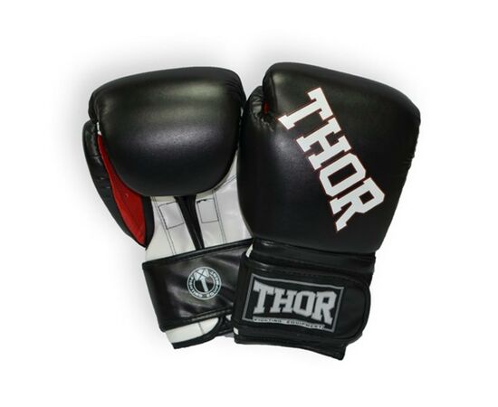 Боксерские перчатки Thor Ring Star 16oz Black/White/Red (536/02(Le)BLK/WHT/RED 16 oz.)