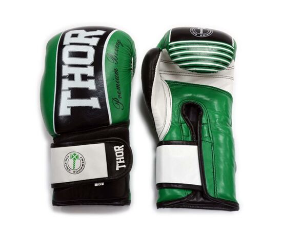 Боксерские перчатки Thor Thunder 14oz Green (529/12(Leather) GRN 14 oz.), изображение 2 Боксерские перчатки Thor Thunder 14oz Green (529/12(Leather) GRN 14 oz.), изображение 2