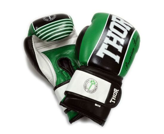 Боксерские перчатки Thor Thunder 14oz Green (529/12(Leather) GRN 14 oz.)