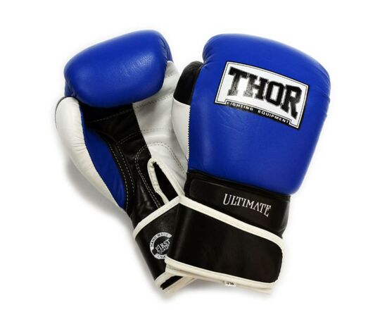 Боксерские перчатки Thor Ultimate 10oz Blue/Black/White (551/03(Leather) B/B/W 10 oz.)