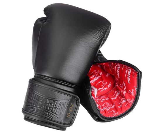 Боксерські рукавички PowerPlay 3014 10oz Black (PP_3014_10oz_Black), зображення 5 Боксерські рукавички PowerPlay 3014 10oz Black (PP_3014_10oz_Black), зображення 5