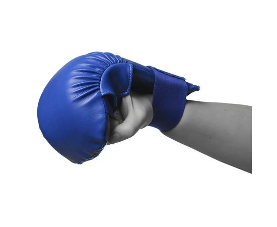 Перчатки для карате PowerPlay 3027 L 4,5 oz Blue (PP_3027_L_Blue), изображение 3 Перчатки для карате PowerPlay 3027 L 4,5 oz Blue (PP_3027_L_Blue), изображение 3