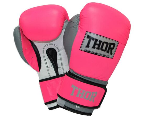 Боксерские перчатки Thor Typhoon 16oz Pink/White/Grey (8027/02(Leath)Pink/Grey/W 16 oz.)