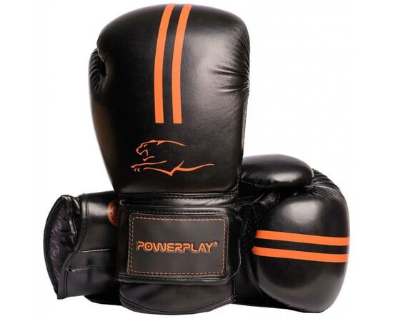 Боксерские перчатки PowerPlay 3016 16oz Black/Orange (PP_3016_16oz_Black/Orange)