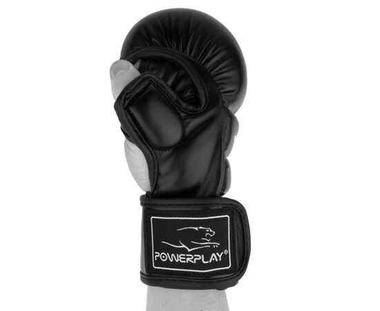 Перчатки для MMA PowerPlay 3026 M Black (PP_3026_M_Black), изображение 3 Перчатки для MMA PowerPlay 3026 M Black (PP_3026_M_Black), изображение 3