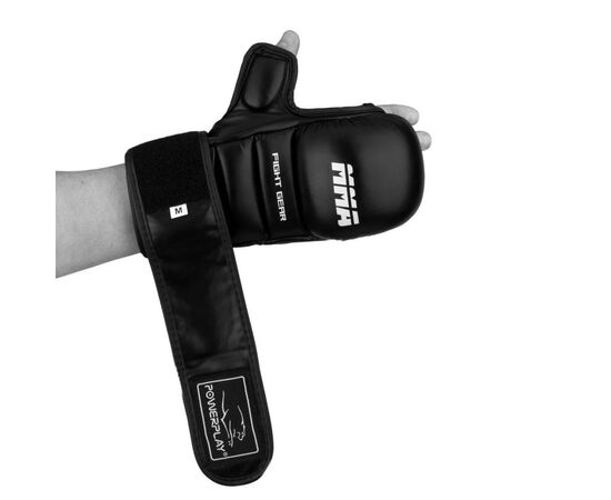 Перчатки для MMA PowerPlay 3026 M Black (PP_3026_M_Black), изображение 6 Перчатки для MMA PowerPlay 3026 M Black (PP_3026_M_Black), изображение 6