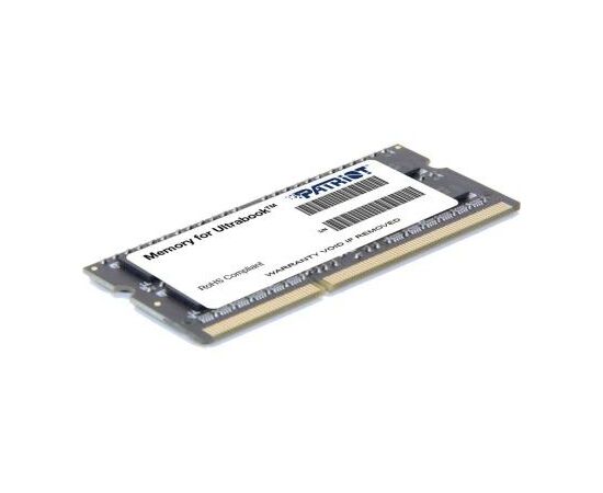 Модуль памяти для ноутбука SoDIMM DDR3L 4GB 1600 MHz Patriot (PSD34G1600L2S), изображение 2 Модуль памяти для ноутбука SoDIMM DDR3L 4GB 1600 MHz Patriot (PSD34G1600L2S), изображение 2