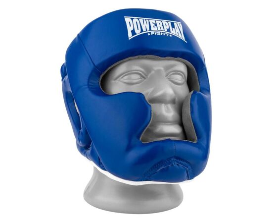 Боксерский шлем PowerPlay 3068 S Blue/White (PP_3068_S_Blue/White), изображение 2 Боксерский шлем PowerPlay 3068 S Blue/White (PP_3068_S_Blue/White), изображение 2