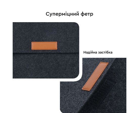 Чехол для ноутбука AirOn 15,6" Premium Black (4822356710623), изображение 7