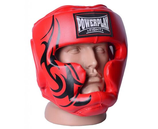Боксерский шлем PowerPlay 3043 L Red (PP_3043_L_Red), изображение 2 Боксерский шлем PowerPlay 3043 L Red (PP_3043_L_Red), изображение 2