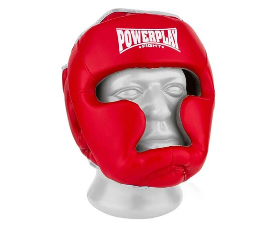 Боксерский шлем PowerPlay 3068 M Red/White (PP_3068_M_Red/White), изображение 2 Боксерский шлем PowerPlay 3068 M Red/White (PP_3068_M_Red/White), изображение 2
