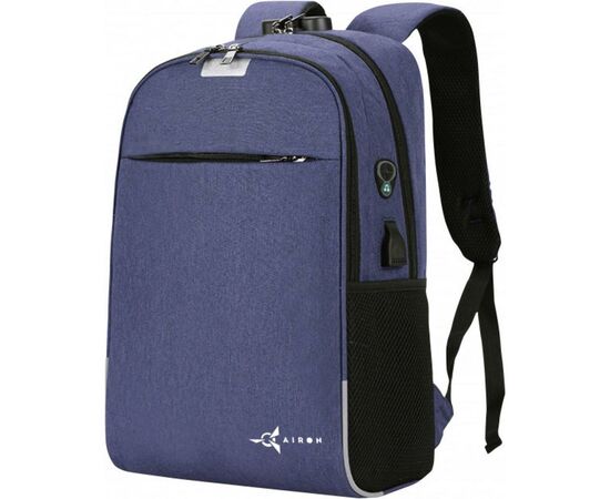 Рюкзак для ноутбука AirOn 14" Lock 18L Blue (4822356710650), изображение 2 Рюкзак для ноутбука AirOn 14" Lock 18L Blue (4822356710650), изображение 2