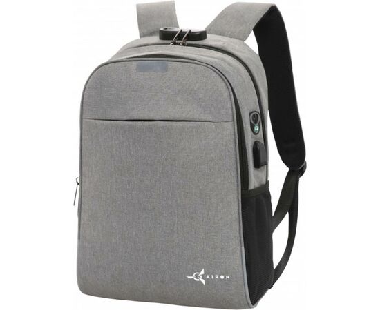 Рюкзак для ноутбука AirOn 14" Lock 18L Grey (4822356710651), изображение 2 Рюкзак для ноутбука AirOn 14" Lock 18L Grey (4822356710651), изображение 2