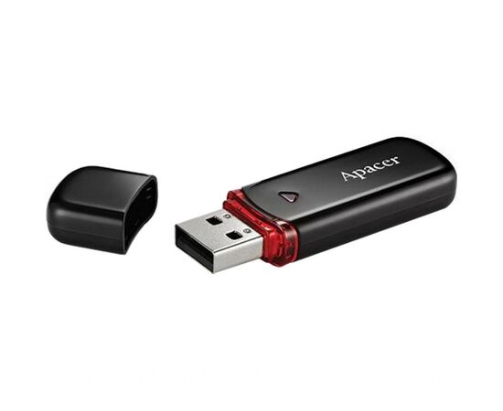 USB флеш накопитель Apacer 32GB AH333 black USB 2.0 (AP32GAH333B-1), изображение 2 USB флеш накопитель Apacer 32GB AH333 black USB 2.0 (AP32GAH333B-1), изображение 2
