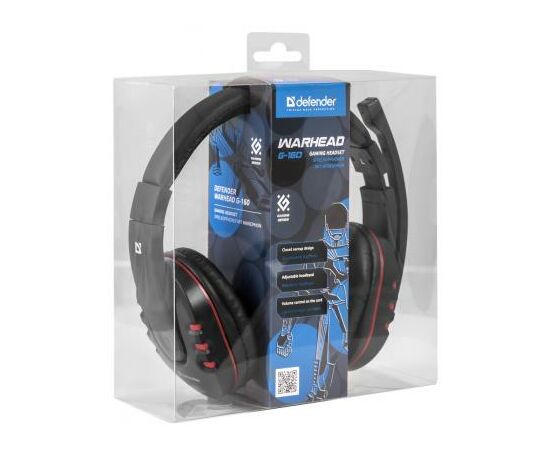 Навушники Defender Warhead G-160 Black (64113), зображення 7 Навушники Defender Warhead G-160 Black (64113), зображення 7