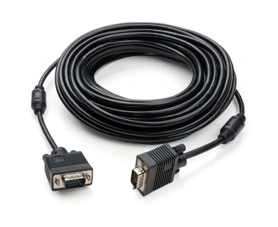 Кабель мультимедійний VGA 15.0m ferrits Vinga (VCPVGAF15BK), зображення 2 Кабель мультимедійний VGA 15.0m ferrits Vinga (VCPVGAF15BK), зображення 2