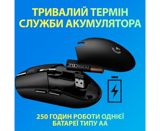 Мышка Logitech G305 Lightspeed Blue (910-006014), изображение 4 Мышка Logitech G305 Lightspeed Blue (910-006014), изображение 4