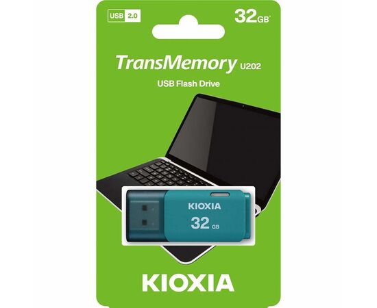 USB флеш накопитель Kioxia 32GB U202 Blue USB 2.0 (LU202L032GG4), изображение 3 USB флеш накопитель Kioxia 32GB U202 Blue USB 2.0 (LU202L032GG4), изображение 3