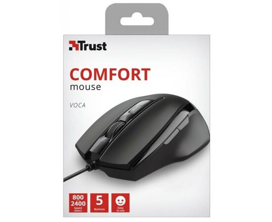 Мышка Trust Voca USB Black (23650), изображение 6 Мышка Trust Voca USB Black (23650), изображение 6