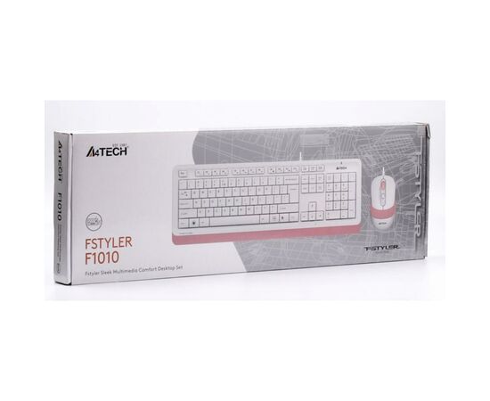 Комплект A4Tech F1010 Pink, зображення 5 Комплект A4Tech F1010 Pink, зображення 5