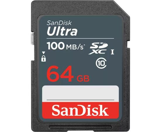 Карта памяти SanDisk 64GB SDXC class 10 UHS-1 (SDSDUNR-064G-GN3IN)