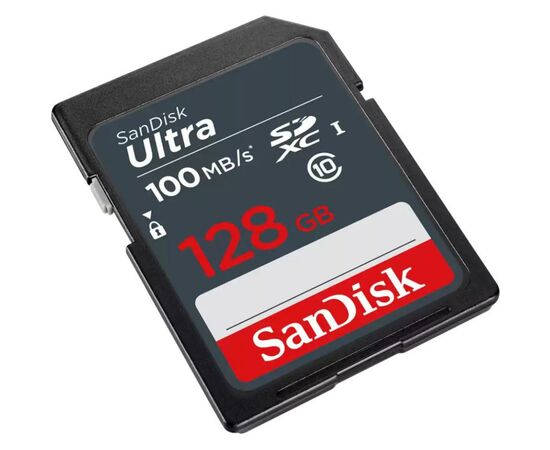 Карта памяти SanDisk 128GB SDXC class 10 UHS-1 (SDSDUNR-128G-GN3IN), изображение 2 Карта памяти SanDisk 128GB SDXC class 10 UHS-1 (SDSDUNR-128G-GN3IN), изображение 2