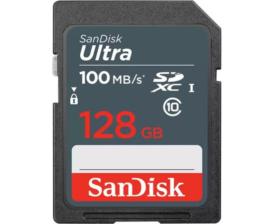 Карта памяти SanDisk 128GB SDXC class 10 UHS-1 (SDSDUNR-128G-GN3IN)
