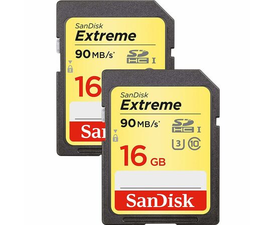 Карта памяти SanDisk 2x16GB SDXC class 10 UHS-1 (SDSDXNE-016G-GNCI2), изображение 2 Карта памяти SanDisk 2x16GB SDXC class 10 UHS-1 (SDSDXNE-016G-GNCI2), изображение 2