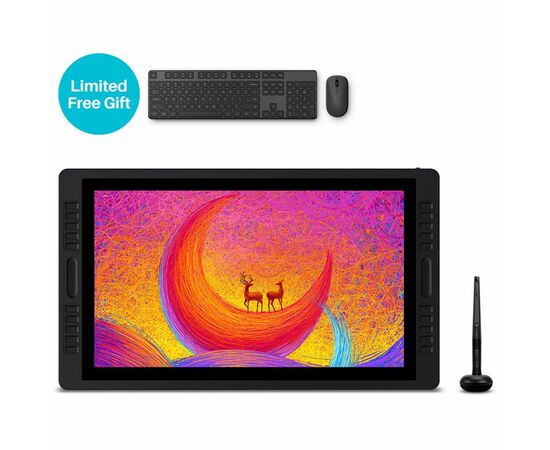 Планшет-монітор Huion Kamvas Studio 22 + клавиатура и мышь (KS2201), зображення 2 Планшет-монітор Huion Kamvas Studio 22 + клавиатура и мышь (KS2201), зображення 2