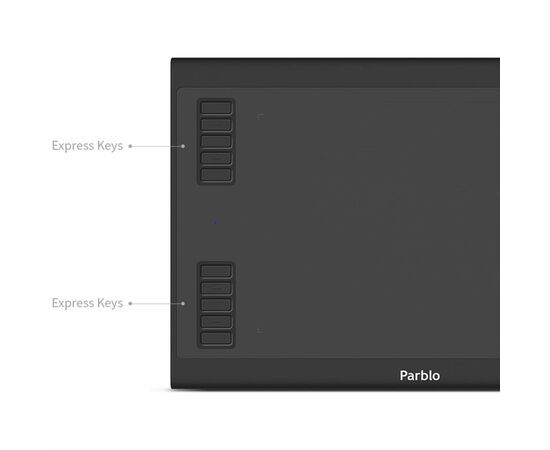 Графічний планшет Parblo A610 Plus V2 Black (A610PLUSV2), зображення 3 Графічний планшет Parblo A610 Plus V2 Black (A610PLUSV2), зображення 3