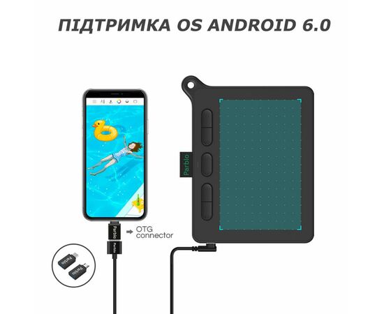 Графічний планшет Parblo Ninos S Black (NINOSS), зображення 2 Графічний планшет Parblo Ninos S Black (NINOSS), зображення 2