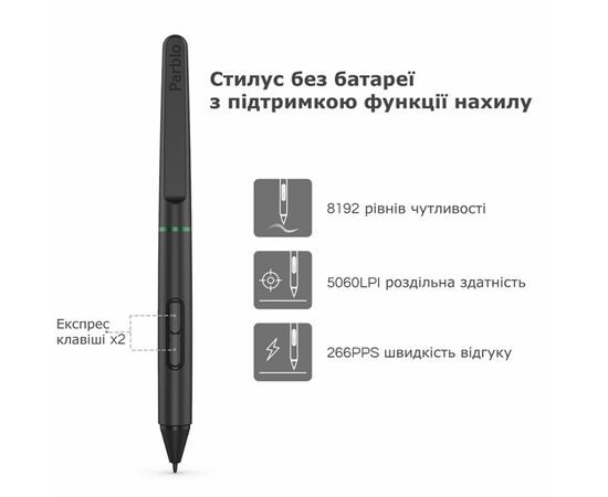 Графічний планшет Parblo Ninos S Black (NINOSS), зображення 3 Графічний планшет Parblo Ninos S Black (NINOSS), зображення 3