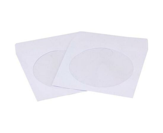 Конверт до диска paper + window (100-pack) Verbatim (049976)