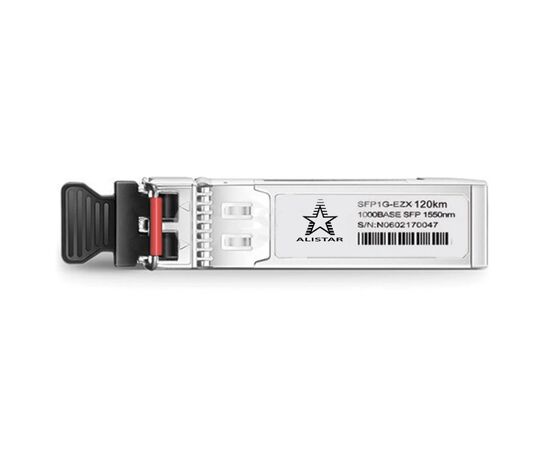 Модуль SFP Alistar Модуль SFP 1000BASE-BX 1SM WDM LC 120KM TX1550/RX1490nm DDM (SFP-1G-BX-D-L120), изображение 2 Модуль SFP Alistar Модуль SFP 1000BASE-BX 1SM WDM LC 120KM TX1550/RX1490nm DDM (SFP-1G-BX-D-L120), изображение 2
