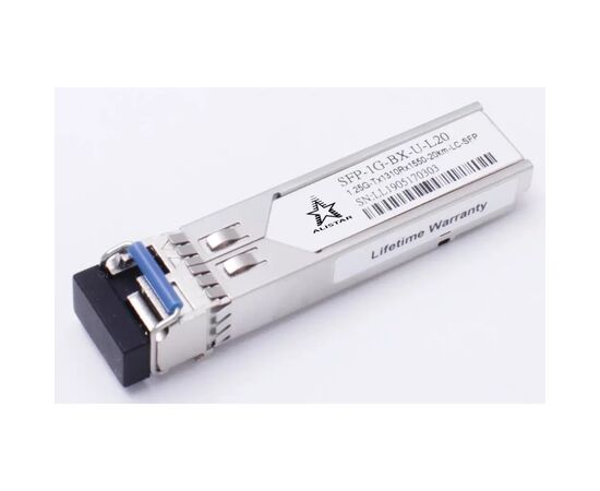 Модуль SFP Alistar Модуль SFP 1000BASE-BX 1SM WDM LC 20KM TX1310/RX1550nm DDM (SFP-1G-BX-U-L20)