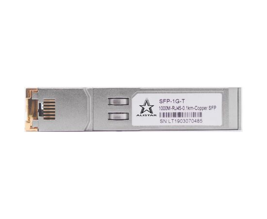 Модуль SFP Alistar Модуль SFP 1000BASE-T Copper RJ-45 (SFP-1G-T), изображение 2 Модуль SFP Alistar Модуль SFP 1000BASE-T Copper RJ-45 (SFP-1G-T), изображение 2