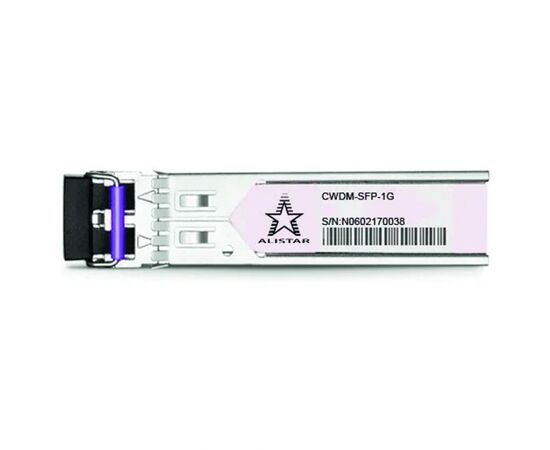 Модуль SFP Alistar Модуль SFP 1G 2SM CWDM LC 120KM TX1310nm DDM (SFP-1G-ZX2-C-31), изображение 2 Модуль SFP Alistar Модуль SFP 1G 2SM CWDM LC 120KM TX1310nm DDM (SFP-1G-ZX2-C-31), изображение 2