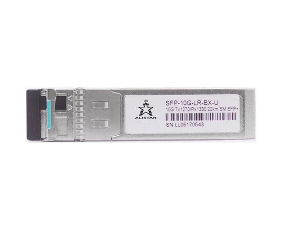 Модуль SFP Alistar Модуль SFP+ 10GBASE-BX 1SM WDM LC 20KM TX1270/RX1330nm DOM (SFP-10G-LR-BX-U)