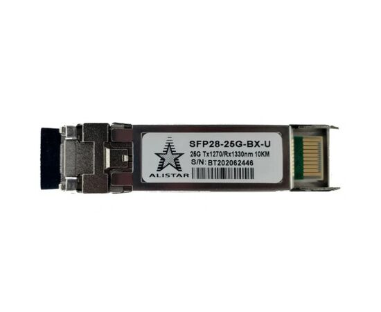 Модуль SFP Alistar Модуль SFP28 25GBASE-LR 1SM WDM LC 10KM TX1270/RX1330nm DDM/ (SFP28-LR-BX-U)