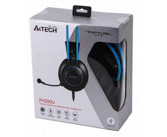 Навушники A4Tech FH200U Blue, зображення 8 Навушники A4Tech FH200U Blue, зображення 8