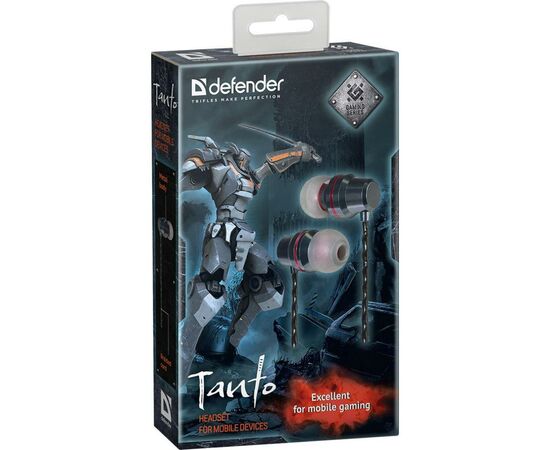 Наушники Defender Tanto Black-Grey (64451), изображение 2 Наушники Defender Tanto Black-Grey (64451), изображение 2