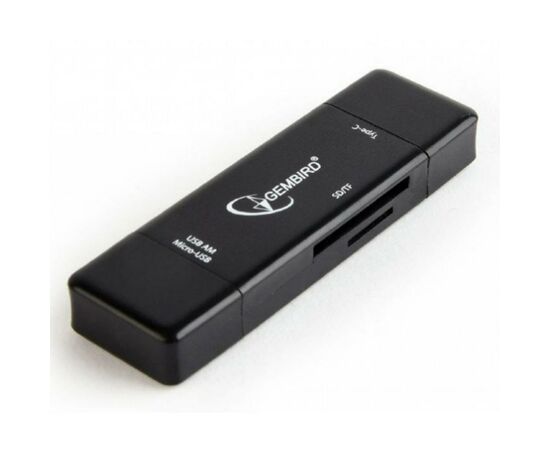 Считыватель флеш-карт Gembird USB/micro USB SD/TF (UHB-CR3IN1-01), изображение 4 Считыватель флеш-карт Gembird USB/micro USB SD/TF (UHB-CR3IN1-01), изображение 4